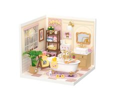 Robotime Miniaturhaus Mädchenbadezimmer