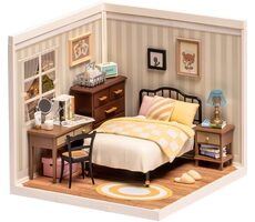 Robotime Miniaturhaus Sweet Dream Schlafzimmer