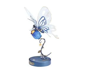 Robotime Blauer mechanischer Schmetterling