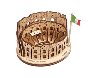 Ugears 3D-Holzpuzzle, mechanisches Kolosseum