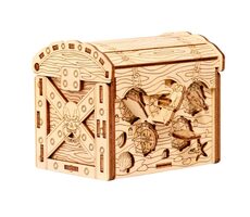 EscapeWelt Holzpuzzle Piratentruhe / Schwierigkeit: mittel / ab 14 Jahren