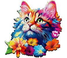 EscapeWelt Holzpuzzle Katze / 500 Teile / Schwierigkeit: mittel / ab 8 Jahren