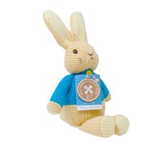 Regenbogen Peter Rabbit aus weichem Strick / 0+