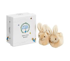 Regenbogen-Set mit ersten Schuhen für Peter den Hasen / 0+
