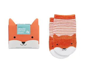 Petit Collage Bio-Baumwollsocken Fuchs / 0+
