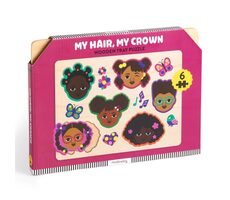 Mudpuppy Holzpuzzle: Meine Haare, meine Krone / 6 Teile / ab 1 Jahr