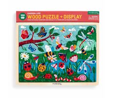 Mudpuppy Holzpuzzle: Leben im Garten + Ständer / 100 Teile / ab 5 Jahren