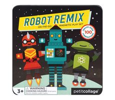 Petit Collage Magnetspiel Roboter / ab 3 Jahren