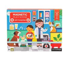 Petit Collage Magnettafel Tierklinik / ab 3 Jahren