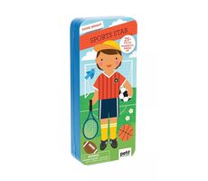 Petit Collage Magnetpuzzle Athlet / ab 3 Jahren