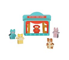 Petit Collage Fingerpuppentheater-Set / ab 4 Jahren