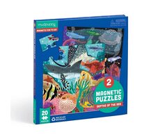 Mudpuppy Magnetpuzzle Tiefen des Meeres / 2x20 Teile / ab 4 Jahren