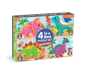Mudpuppy Puzzle Dinosaurier Set 4 in 1 / ab 2 Jahren 