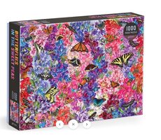 Galison Puzzle Schmetterlinge in Duftwicken 1000 Teile / ab 8 Jahren