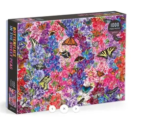 Galison Puzzle Schmetterlinge in Duftwicken 1000 Teile / ab 8 Jahren