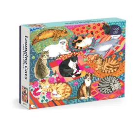 Galison Puzzle Lazing Cats 1000 Teile / ab 3 Jahren
