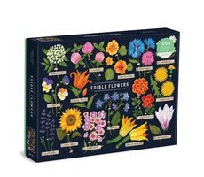 Galison Puzzle Essbare Blumen 1000 Teile / ab 3 Jahren
