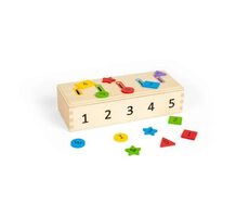 Bigjigs Toys Sortieren von Farben, Formen und Zahlen / ab 12 Monaten