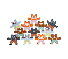Bino Balance Spiel Bären / 12 Teile / ab 3 Jahren