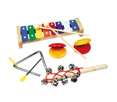Bino Musikset mit Triangel / 8-teilig / ab 3 Jahren