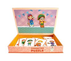Bino Magnetpuzzle Figuren / 95 Teile / ab 3 Jahren