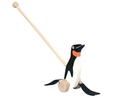 Bino Pinguin am Stiel schwarz-weiß / ab 12 Monaten