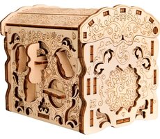 Ausgepackt - EscapeWelt 3D Holzpuzzle Geheime Schatzkiste / Schwierigkeit: leicht / ab 14 Jahren / Ausgepackt