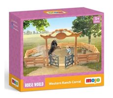 Mojo Western Ranch Corral mit Pferd und Cowboy / ab 3 Jahren