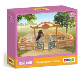 Mojo Western Ranch Corral mit Pferd und Cowboy / ab 3 Jahren