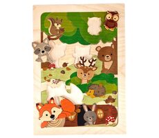 Hess Holzpuzzle Fuchs und Waldtiere / ab 3 Jahren / 32 Teile