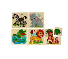 Hess Holzpuzzle Dschungeltiere / 20 Teile / ab 18 Monaten