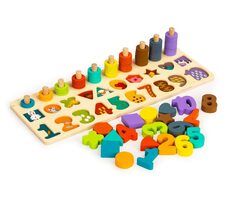 ECOTOYS Holz-Einlegetheke 3 in 1 / ab 3 Jahren
