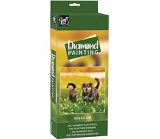 GRAFIX Diamond Painting Freunde auf der Wiese / 30x40 cm 