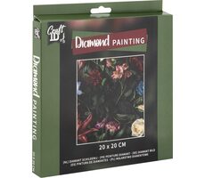 GRAFIX Diamond Painting Blumen / 20x20 cm