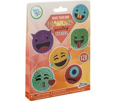 GRAFIX Diamond Painting Sticker Smileys 12Stk / ab 6 Jahren