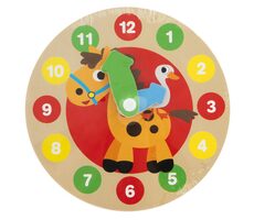 GRAFIX Meine erste Holzuhr Giraffe / ab 3 Jahren