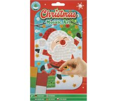 GRAFIX Mosaikbild Weihnachten: Santa 14x23 cm / ab 3 Jahren