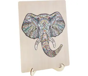 GRAFIX Konturenpuzzle Elefant / 137 Teile / ab 7 Jahren