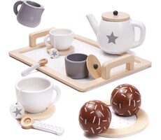 KIK Kaffeeservice aus Holz / ab 3 Jahren