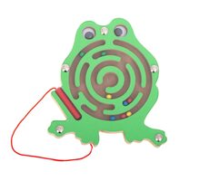 KIK Magnetisches Holzlabyrinth Frosch
