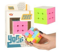 KIK Puzzle Würfel 3x3x3 Neon / ab 6 Jahren