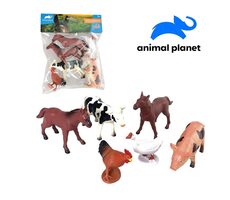 Mojo Animal Planet 07515 - Bauernhoftiere, 6 Stück, 12,5 cm