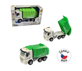 MaDe 08124 - Müllwagen mit Schwungrad, 16 cm