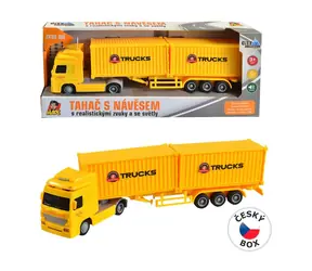 MaDe 08432 - LKW mit zwei Schwungradbehältern, 8 x 33 x 5 cm
