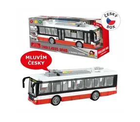 MaDe 08517 - Trolleybus mit Tschechisch Stimme, 7 x 10 x 28 cm