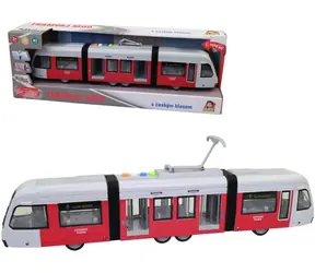 MaDe 09025 - Schwungrad-Straßenbahn leuchtet und spricht Tschechisch