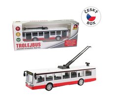 MaDe 09026 - Metall-Oberleitungsbus mit Rückwärtsgang, 16 cm