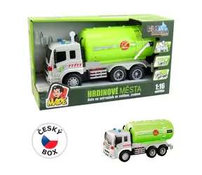 MaDe 14286 - Schwungradkesselwagen, mit Licht und Sound, batteriebetrieben, 26,5 x 10 x 13,5 cm