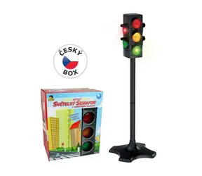 MaDe 94312 - Batteriebetriebene Ampel mit realistischen Funktionen 72cm