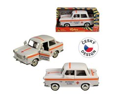 MaDe 98528 - Retro-Krankenwagen auf Schwungrad 6 x 17 x 8 cm